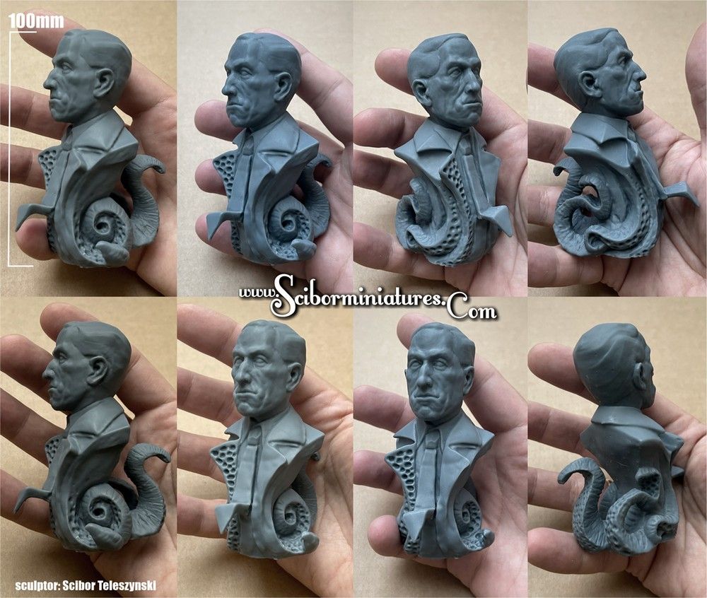H.P. Lovecraft Bust 100mm