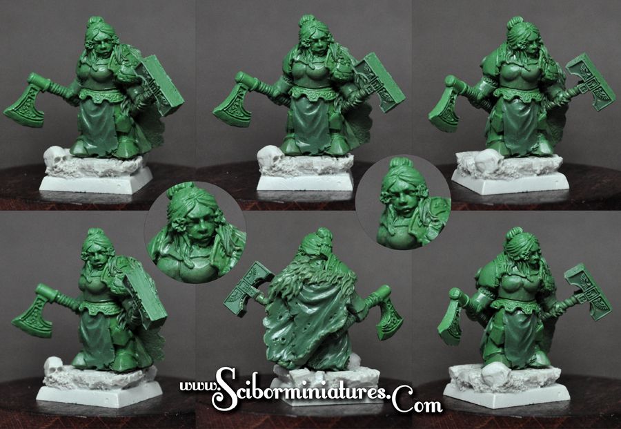 28mm/30mm Dwarven Girl Brida