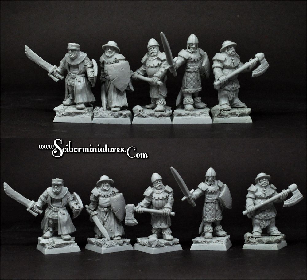 28mm/30mm Veterans 5 Miniatures Set (5)
