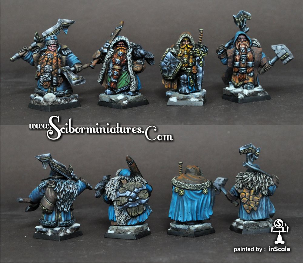 Ice Stronghold Dwarves 4 Miniatures Set 2 (4)