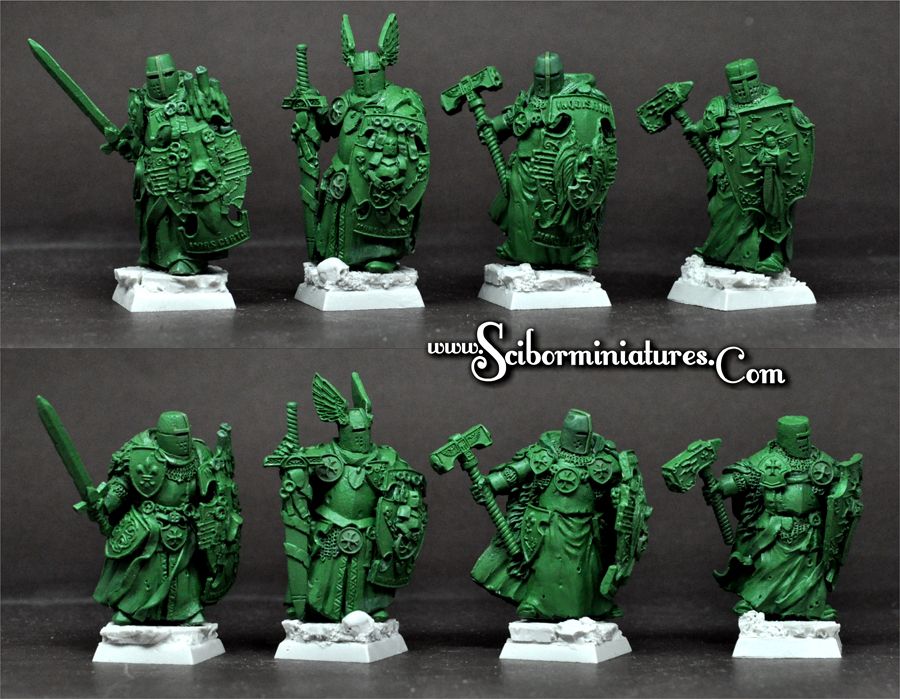 28mm/30mm Paladins 4 Miniatures Set (4)