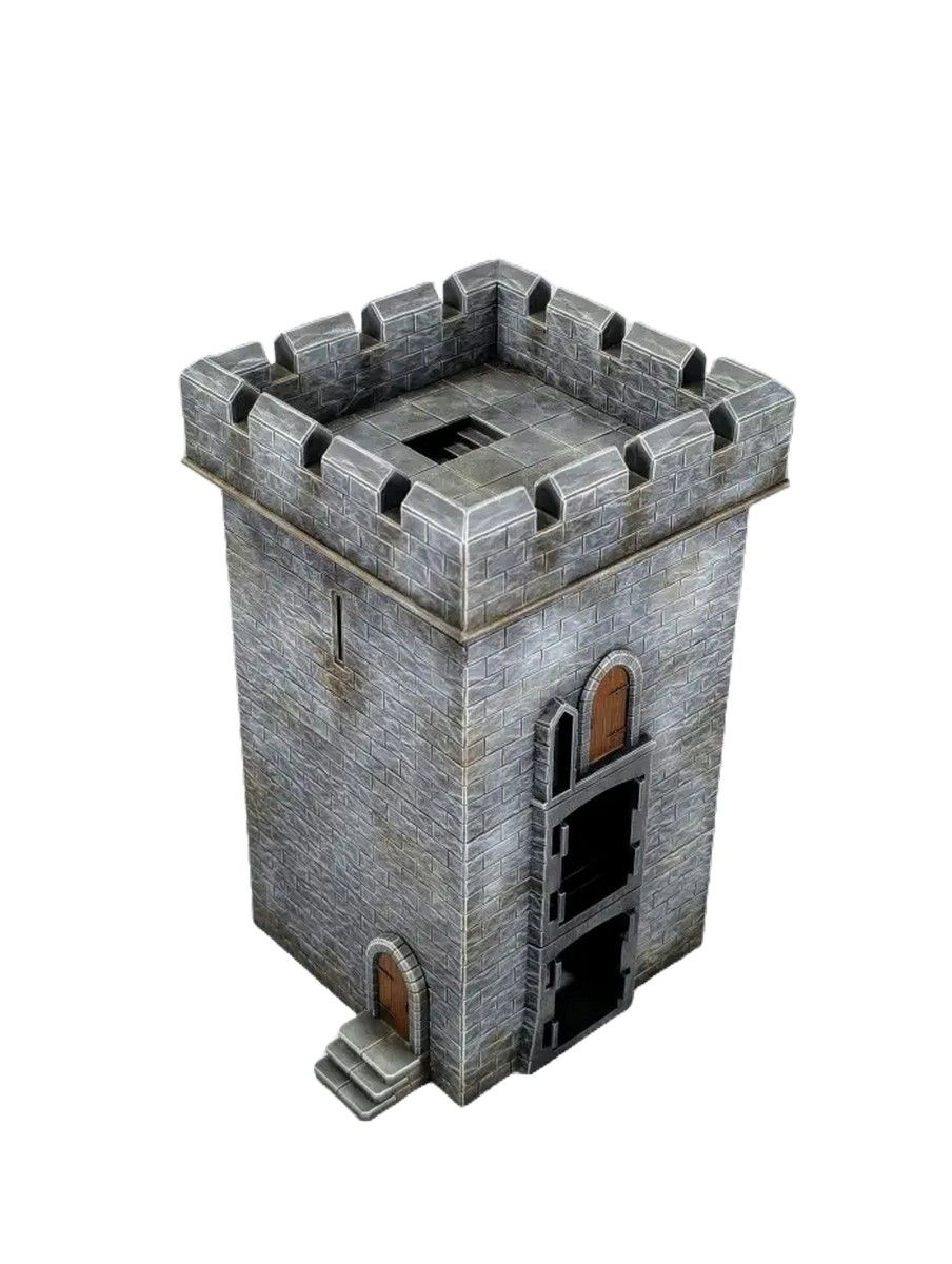 28mm Fortified Square Castle Tower Connectors