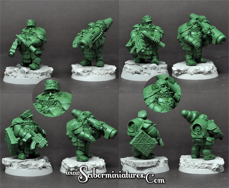 28mm/30mm SF Dwarven Missile Luncher (2)