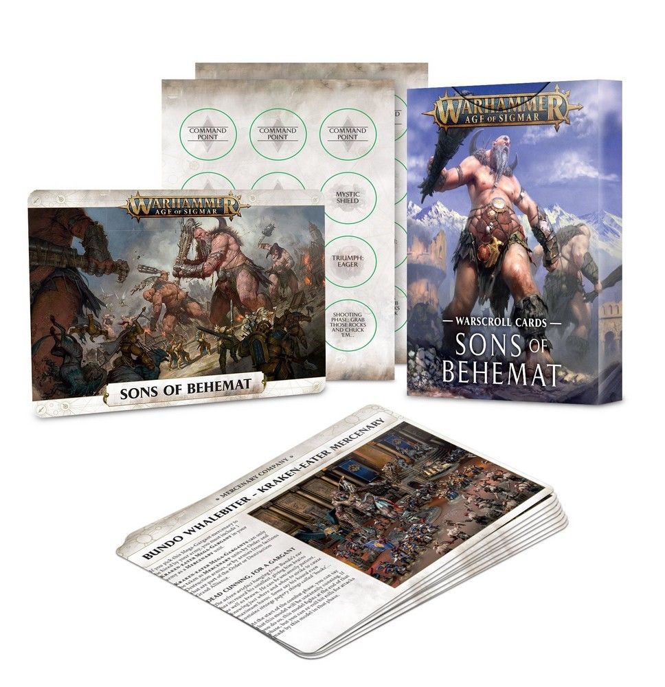 Warscroll Cards: Sons of Behemat - English