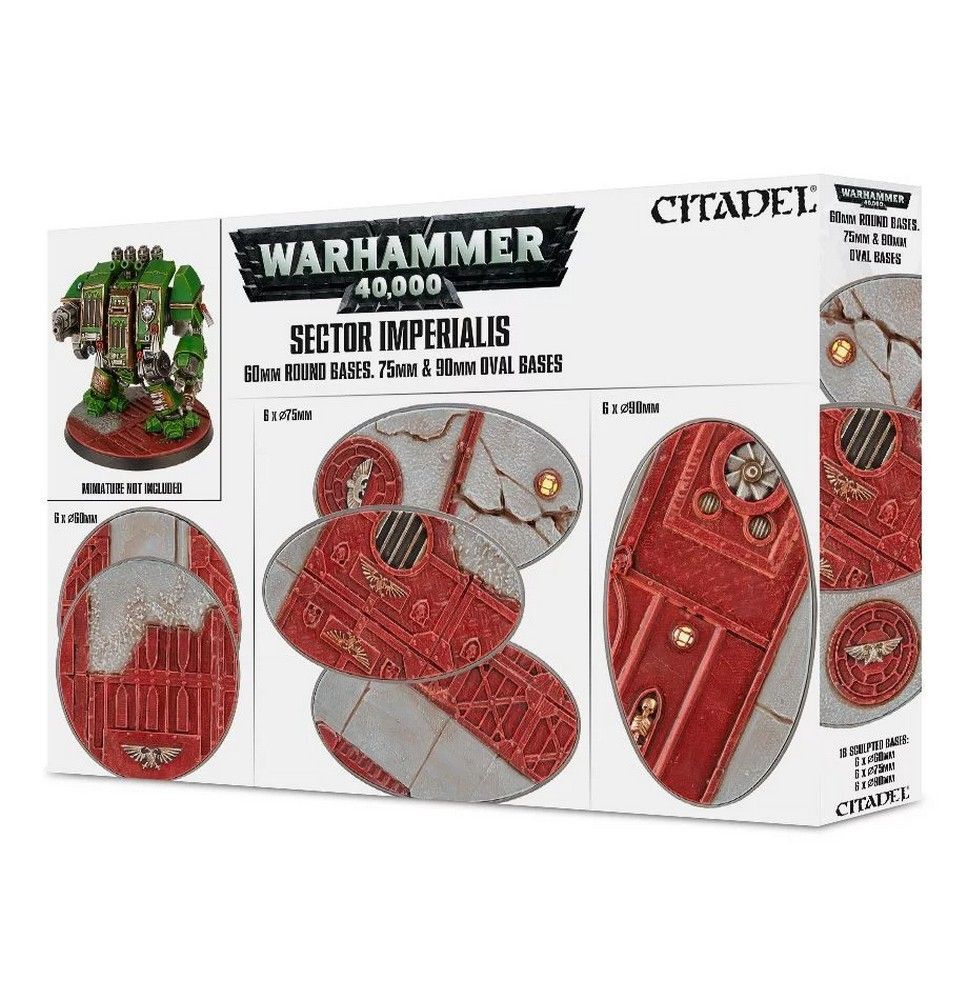 Sector Imperialis - 60mm - 75mm - 90mm Oval Bases