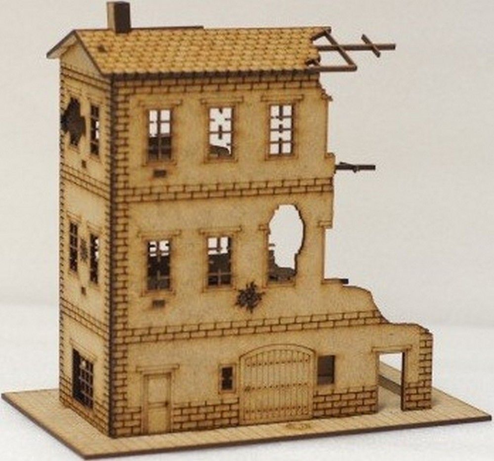 Damaged 3 Storey Bulding -  15mm