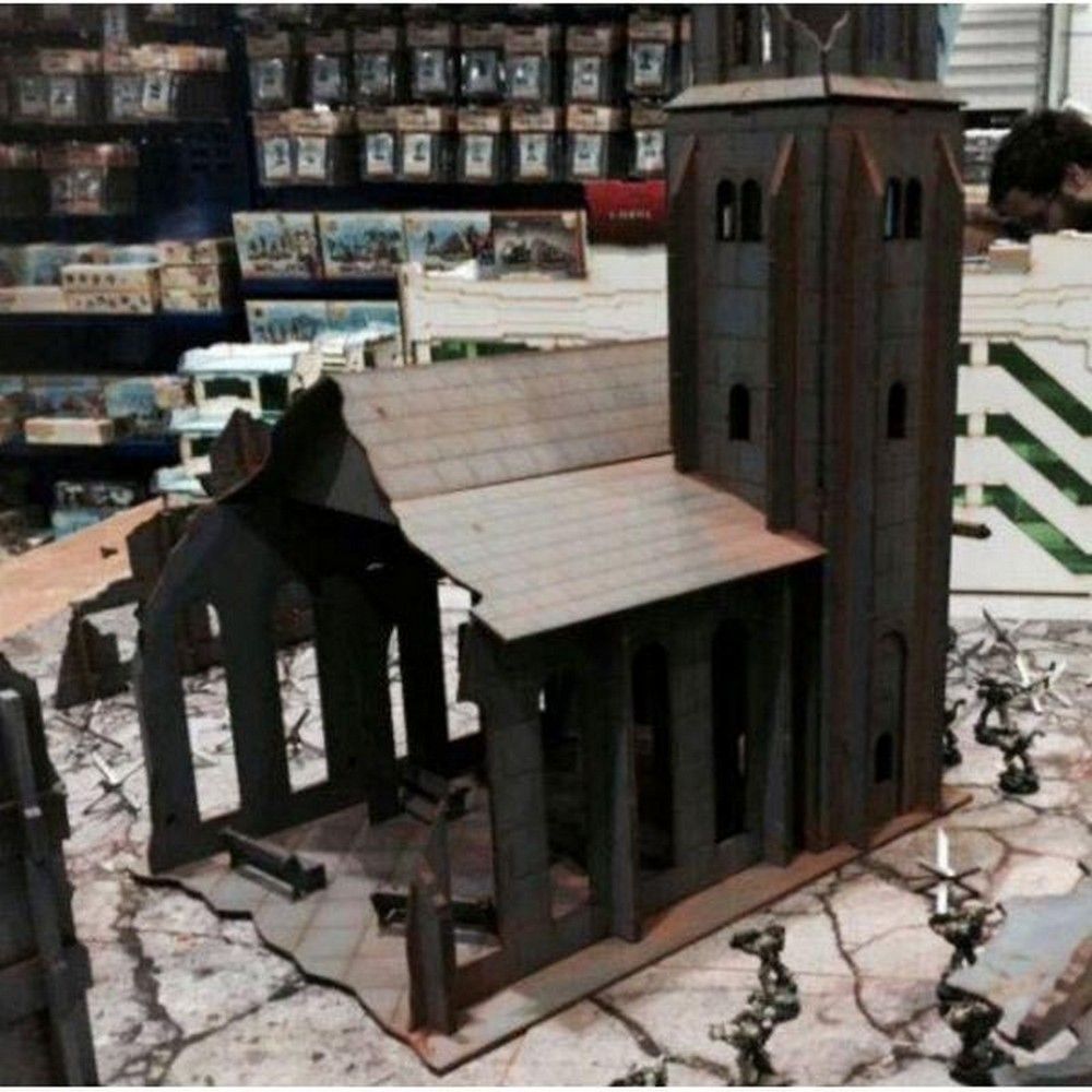 Prepainted Ruined Church