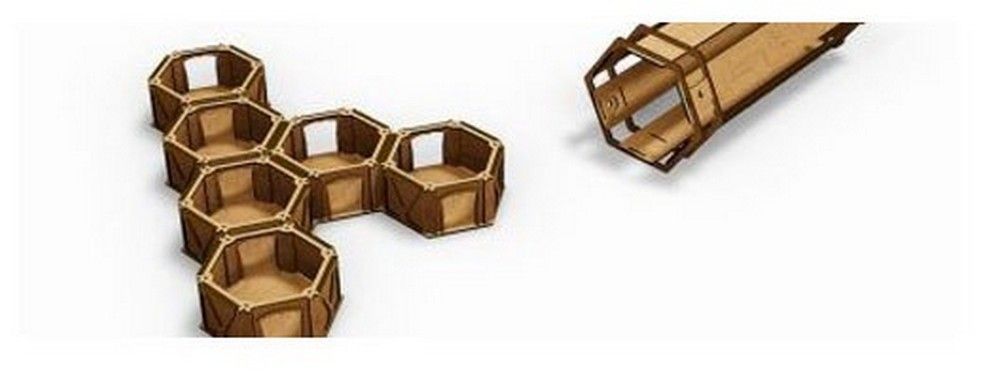 HEX Transporter and 6 Hex-01+ Consoles Infinity Terrain