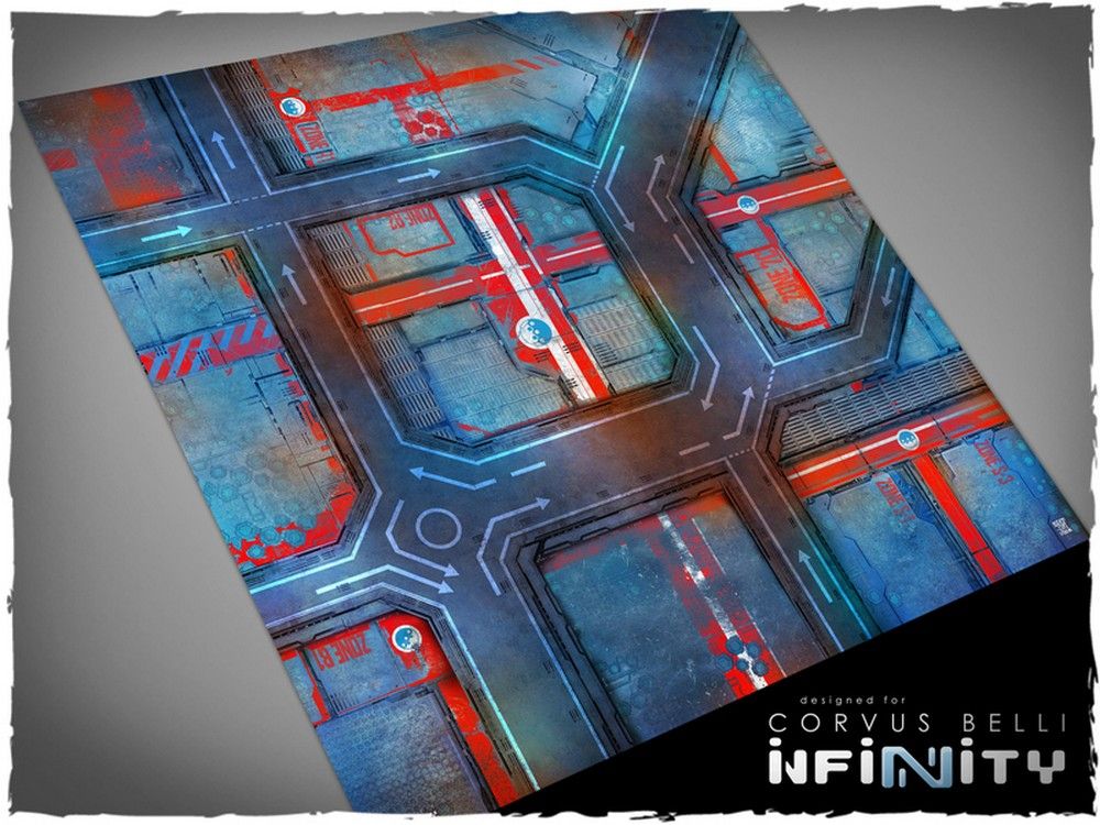 4ft x 4ft, Infinity Panoceania Theme Mousepad Game Mat