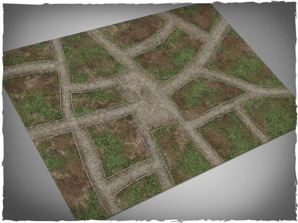 4ft x 6ft, Cobblestone Streets Theme Pvc Games Mat