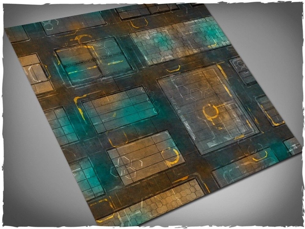 4ft x 4ft, Night Cityscape Theme PVC Game Mat