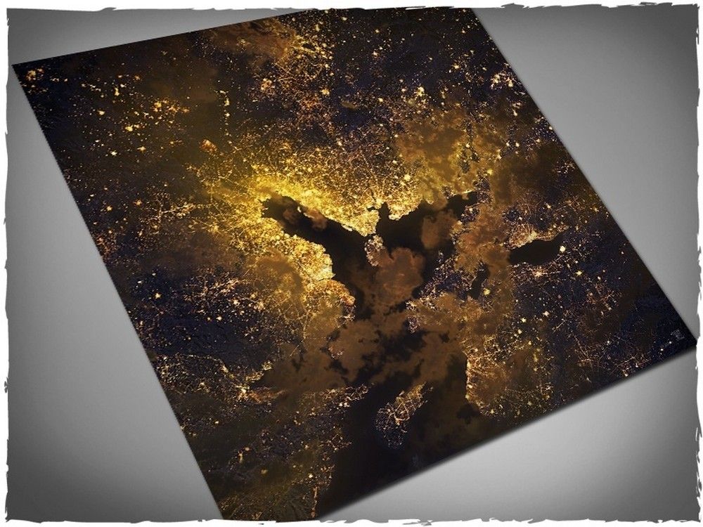 4ft x 4ft, Orbital Night Coast Theme PVC Game Mat