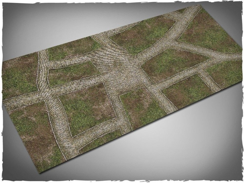 3ft x 6ft, Cobblestone Streets Theme Pvc Game Mat