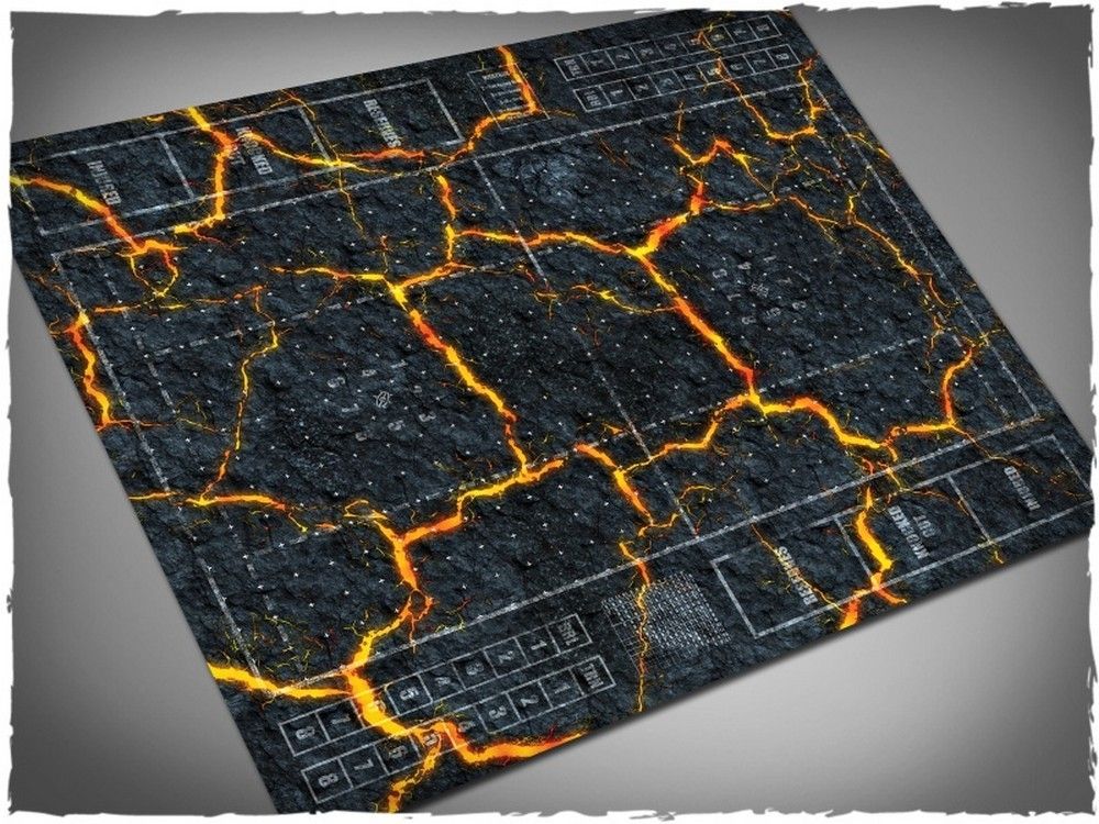 Blood Bowl Pitch, Inferno Theme Pvc Games Mat