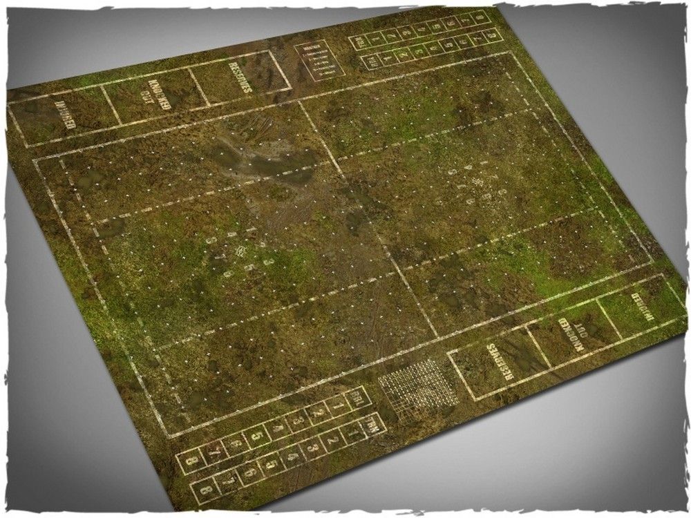 Blood Bowl Pitch, Muddy  Theme Pvc Games Mat