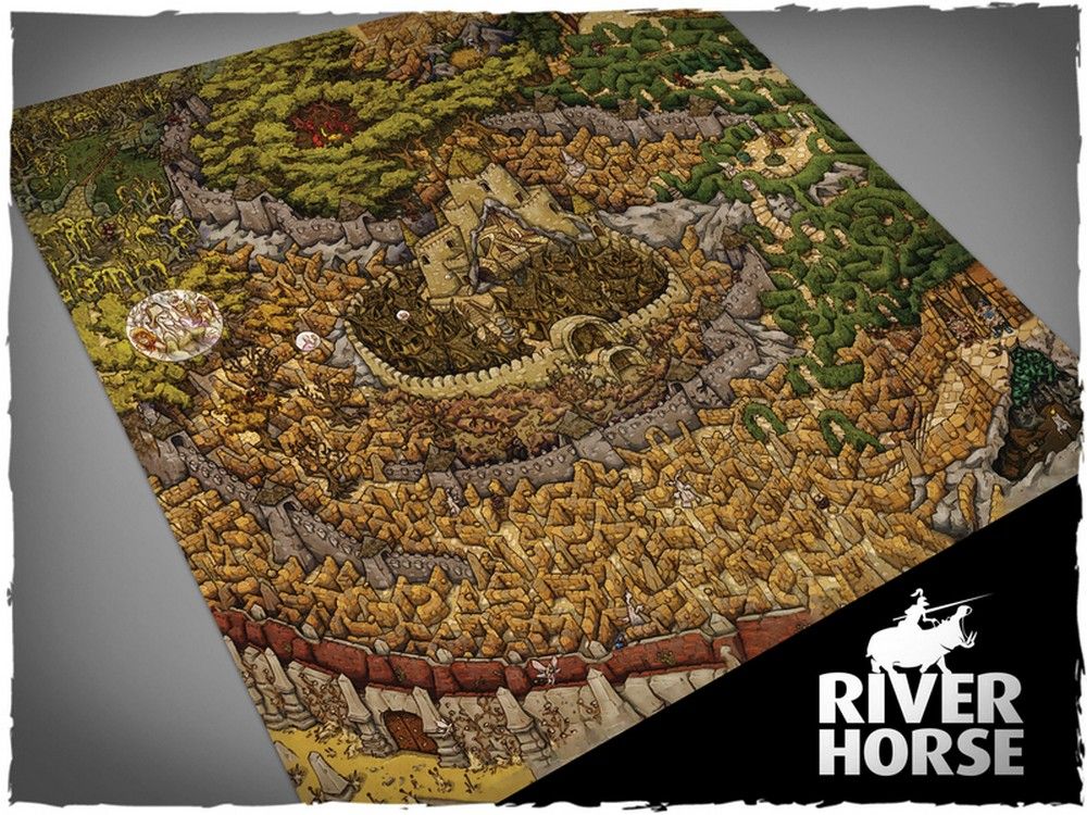 56cm x 56cm, Labyrinth Board Game (Artistic) Theme Mousepad Games Mat