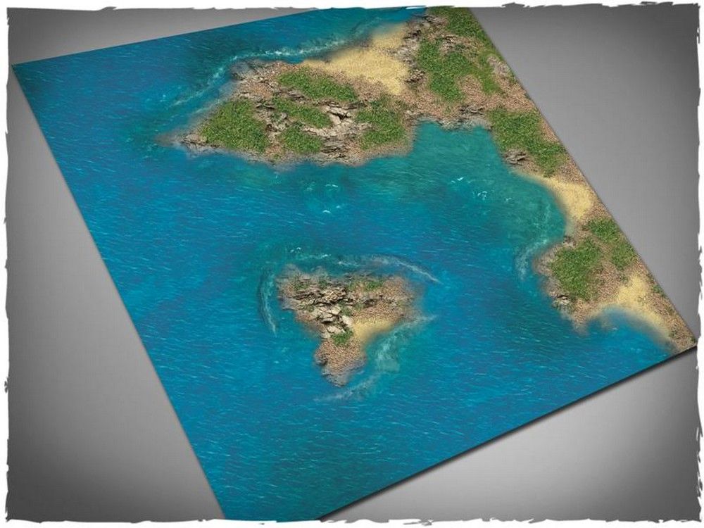 3ft x 3ft, Islands Theme Mousepad Games Mat