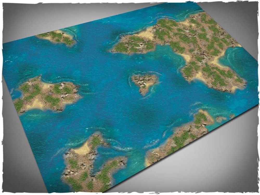 4ft x 6ft, Islands Theme Mousepad Games Mat