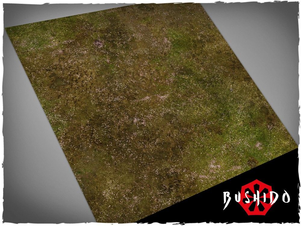 2ft x 2ft, Bushido Battlefield Theme Mousepad Games Mat