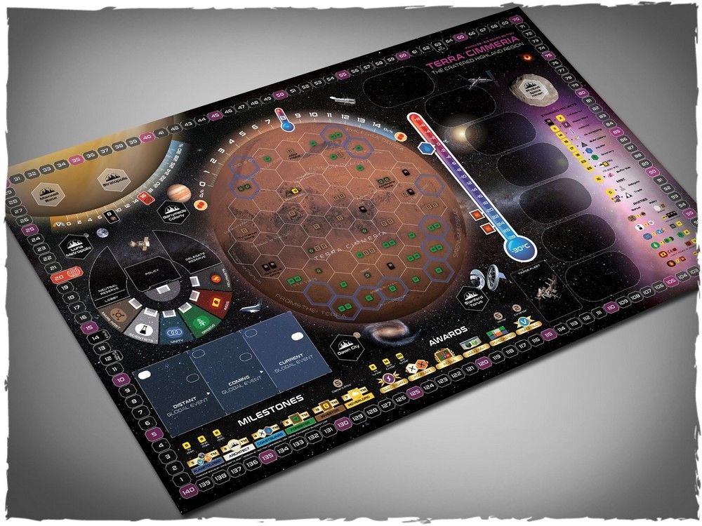6ft x 4ft, Terraforming Mars - Terra Cimmeria Mousepad Games Mat
