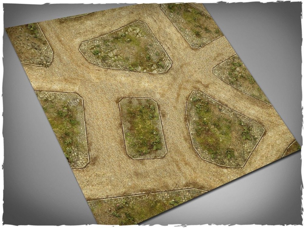 3ft x 3ft, Cobblestone Streets V2 Themed Mousepad Games Mat