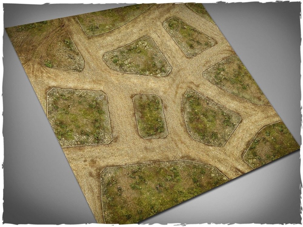 4ft x 4ft, Cobblestone Streets V2 Themed Mousepad Games Mat