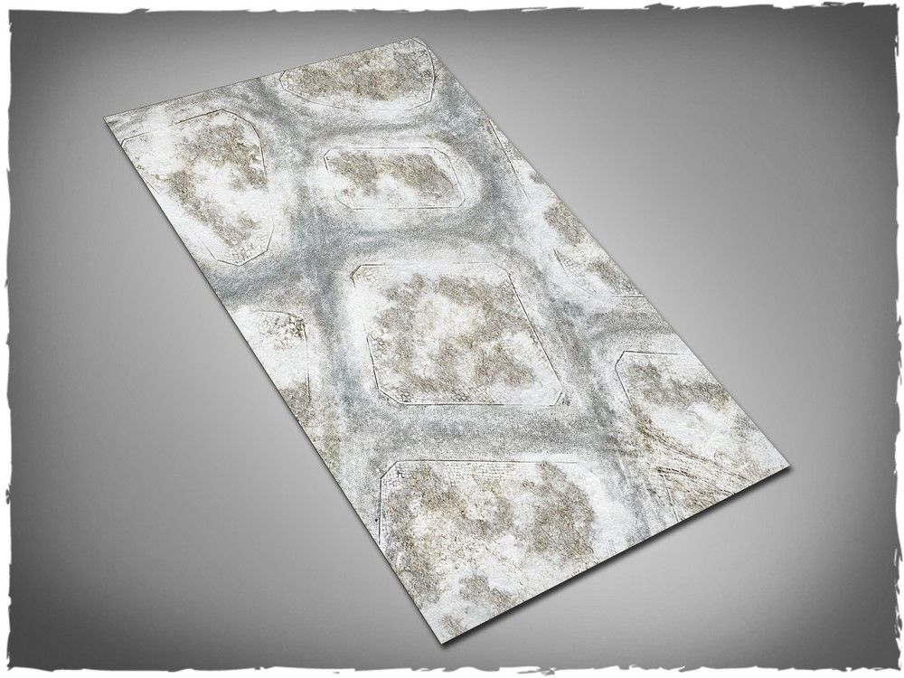44in x 30in, Winter Town Theme Mousepad Games Mat