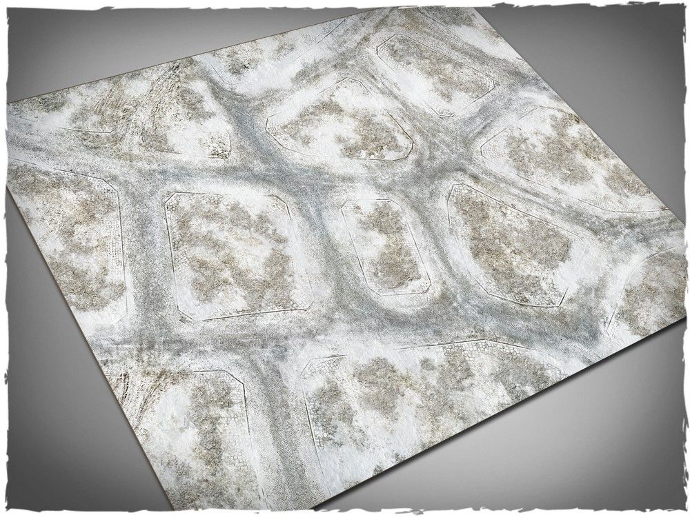 44in x 60in, Winter Town Theme Mousepad Games Mat