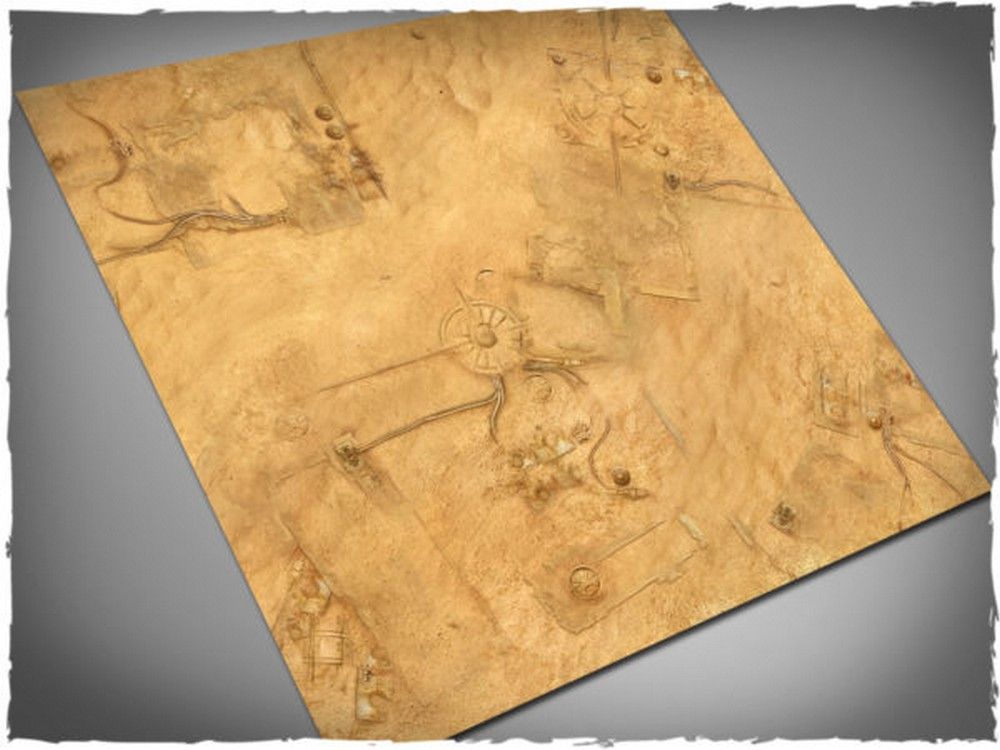 4ft x 4ft, Desert City Theme PVC Games Mat