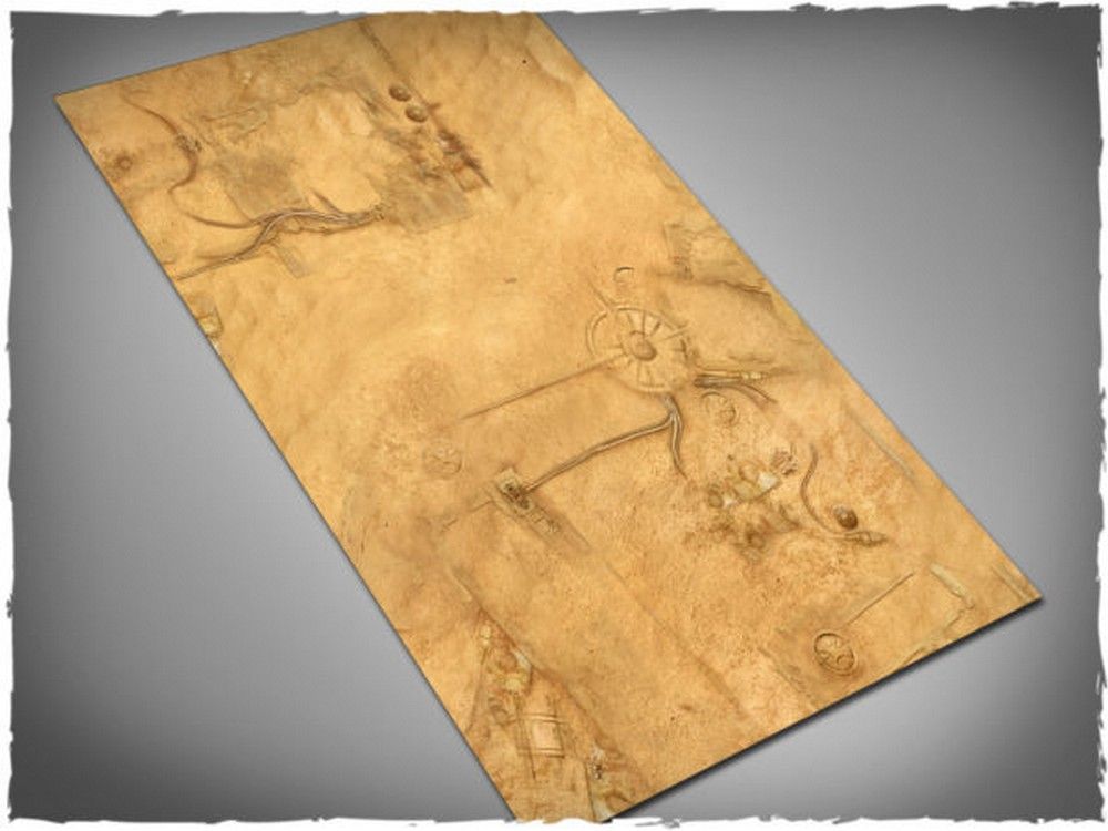 44in x 30in, Desert City Theme Mousepad Games Mat