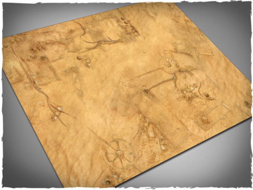 44in x 60in, Desert City Theme Cloth Games Mat