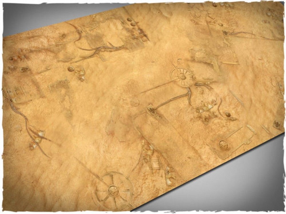 3ft x 6ft, Desert City Theme PVC Games Mat