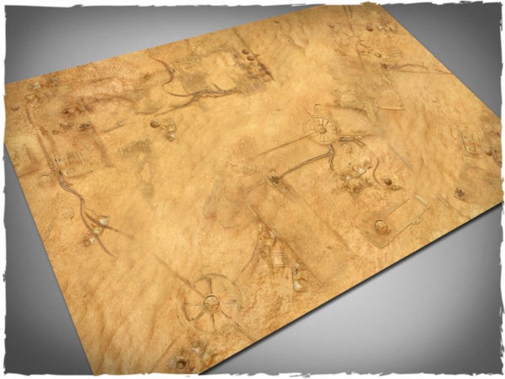 4ft x 6ft, Desert City Theme Mousepad Games Mat