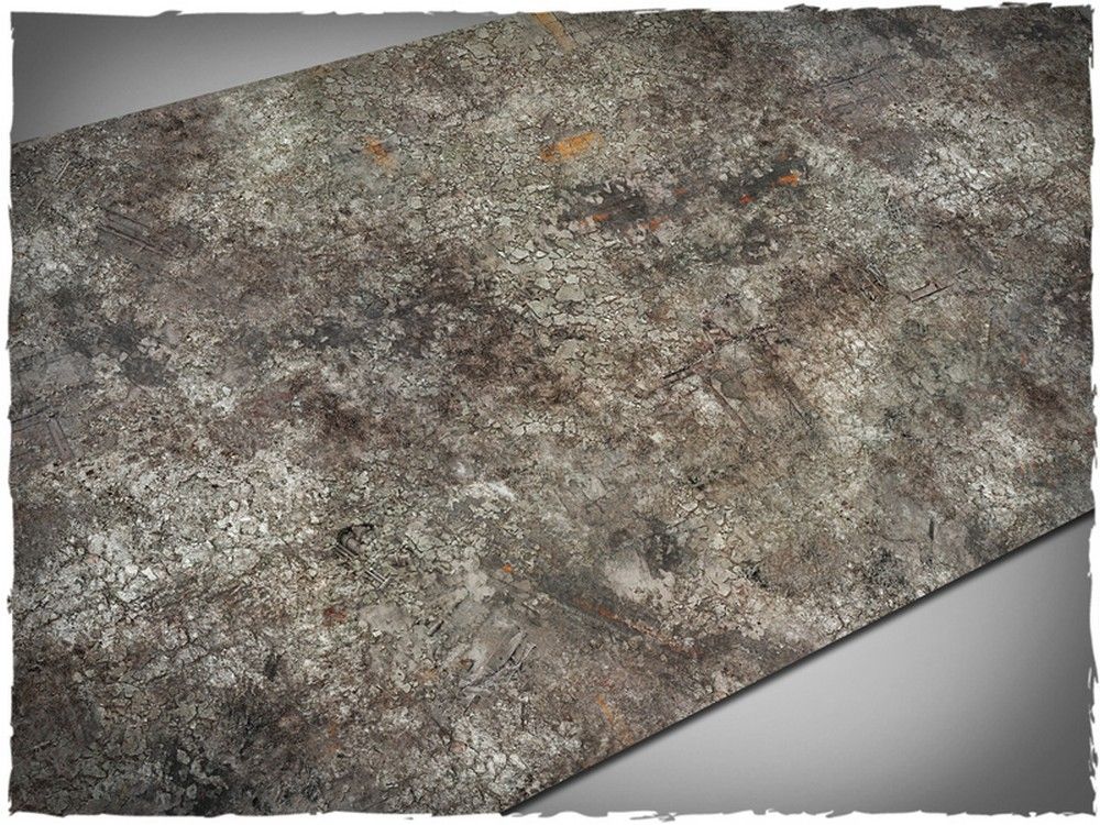44in x 90in, Urban Ruins Theme PVC Games Mat