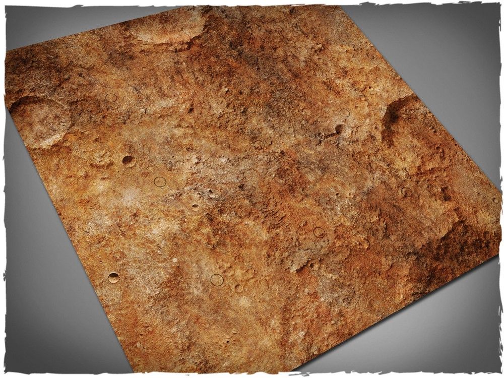 3ft x 3ft, Red Planet Theme Mousepad Games Mat - Shatterpoint