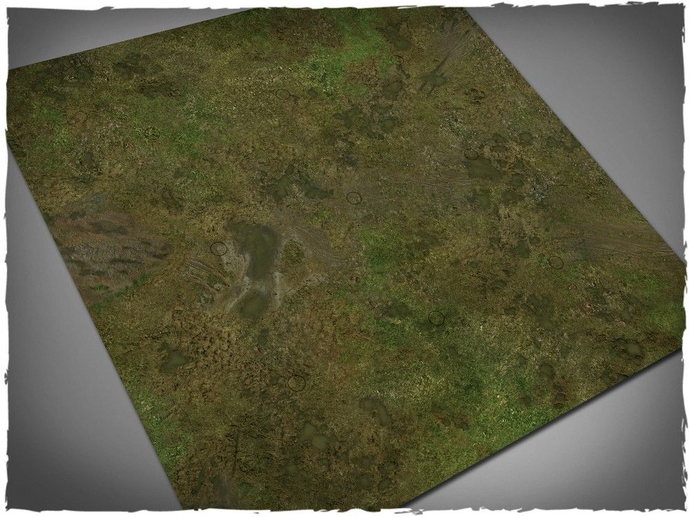 3ft x 3ft, Muddy Fields Theme Mousepad Game Mat - Shatterpoint