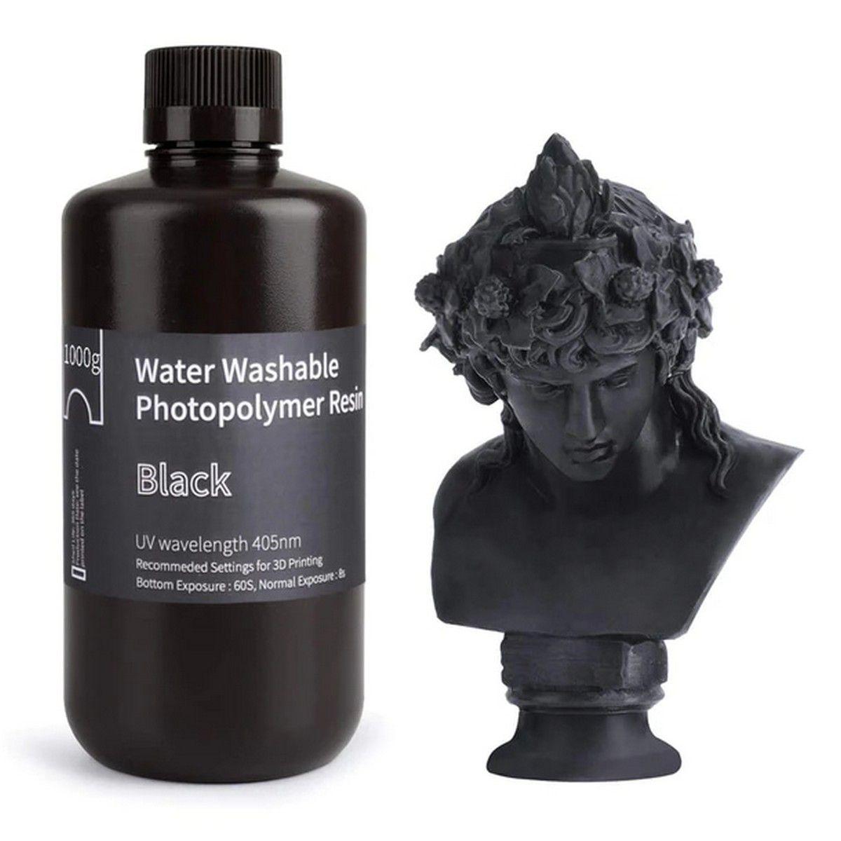 ELEGOO Water Washable Resin 1000g - Black