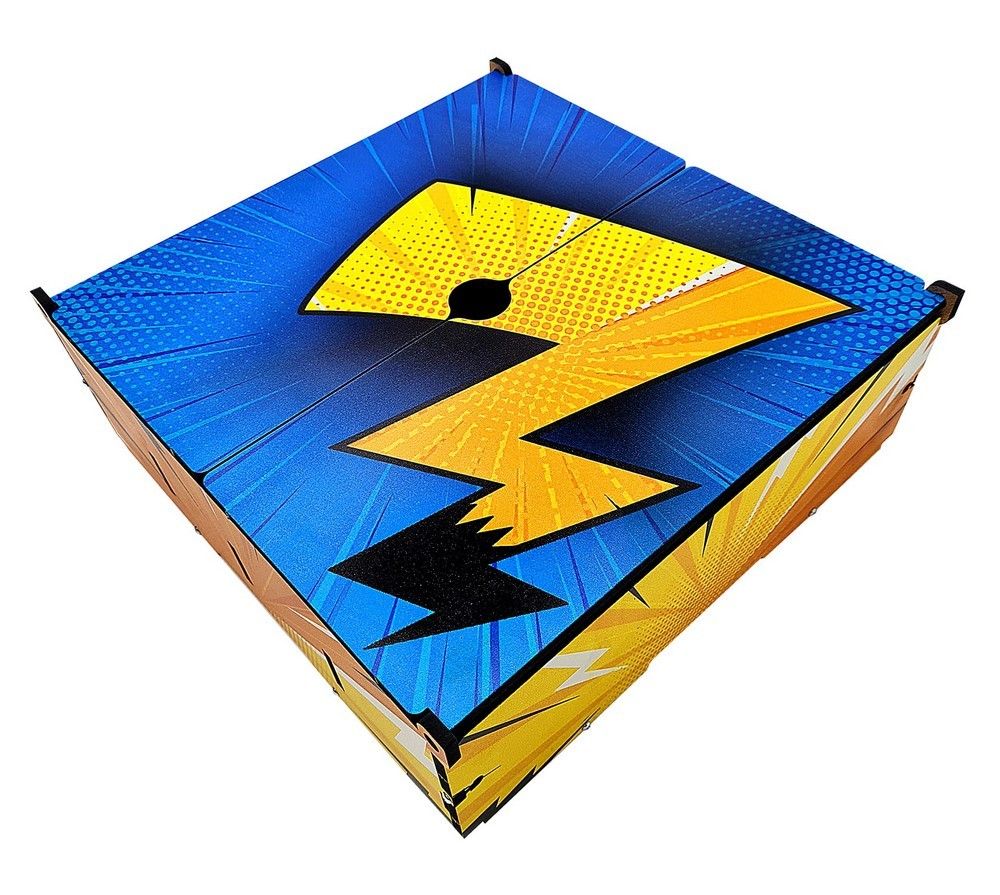 Card Storage Case: Yellow Thunder
