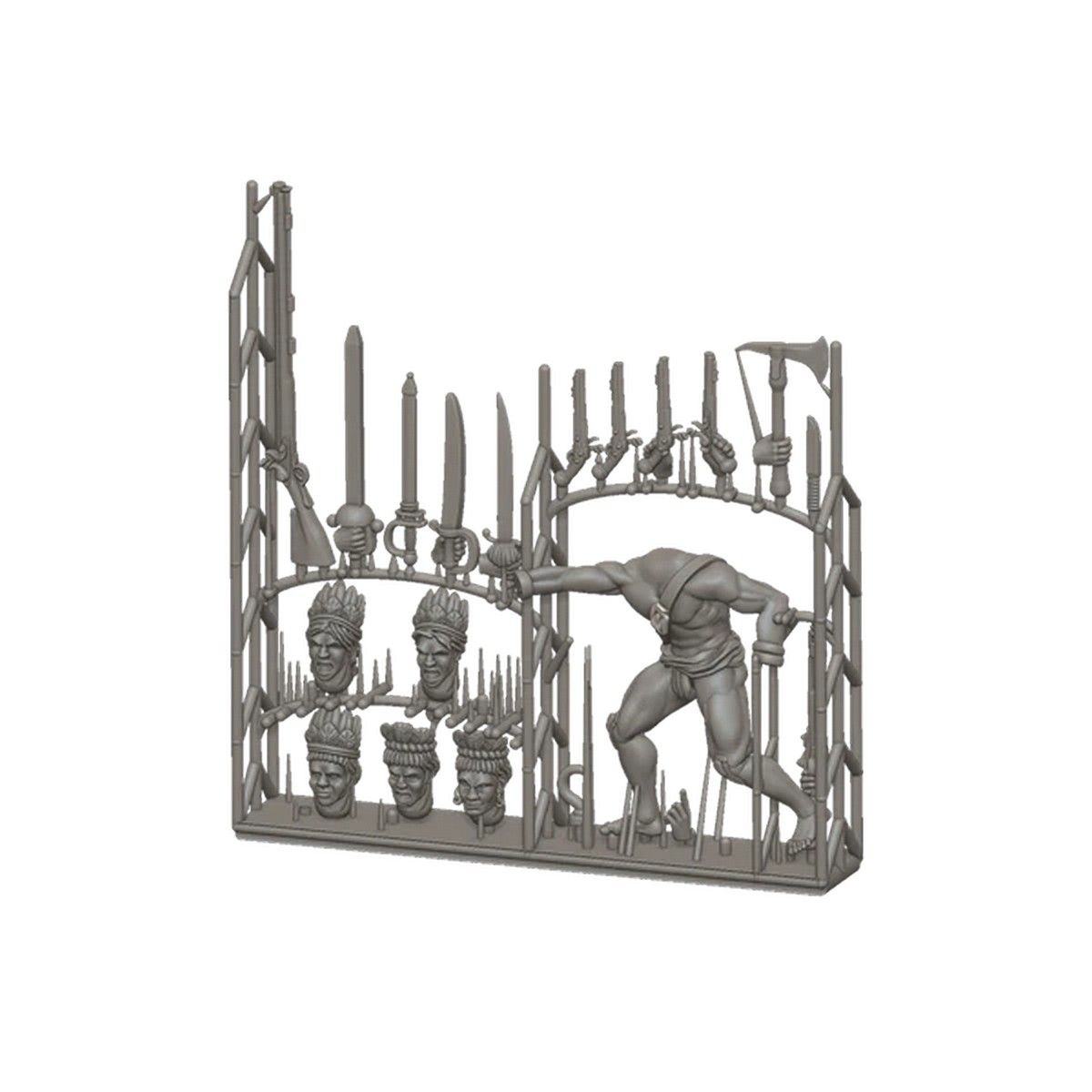 Port Royal: Customizable Native American Character Sprue