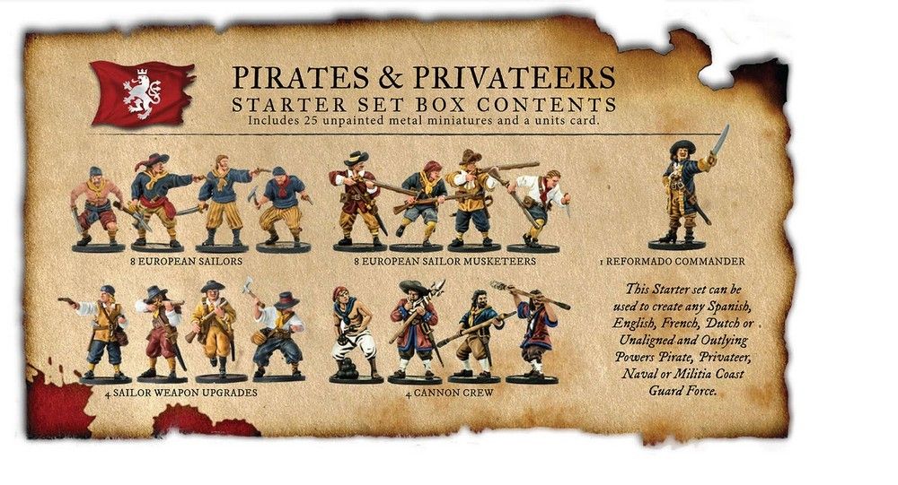 Pirates and Privateers Nationality Set - Metal