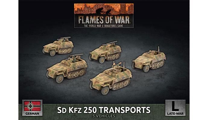 Sd Kfz 250 Reconnaissance (MG and 3.7cm) Platoon