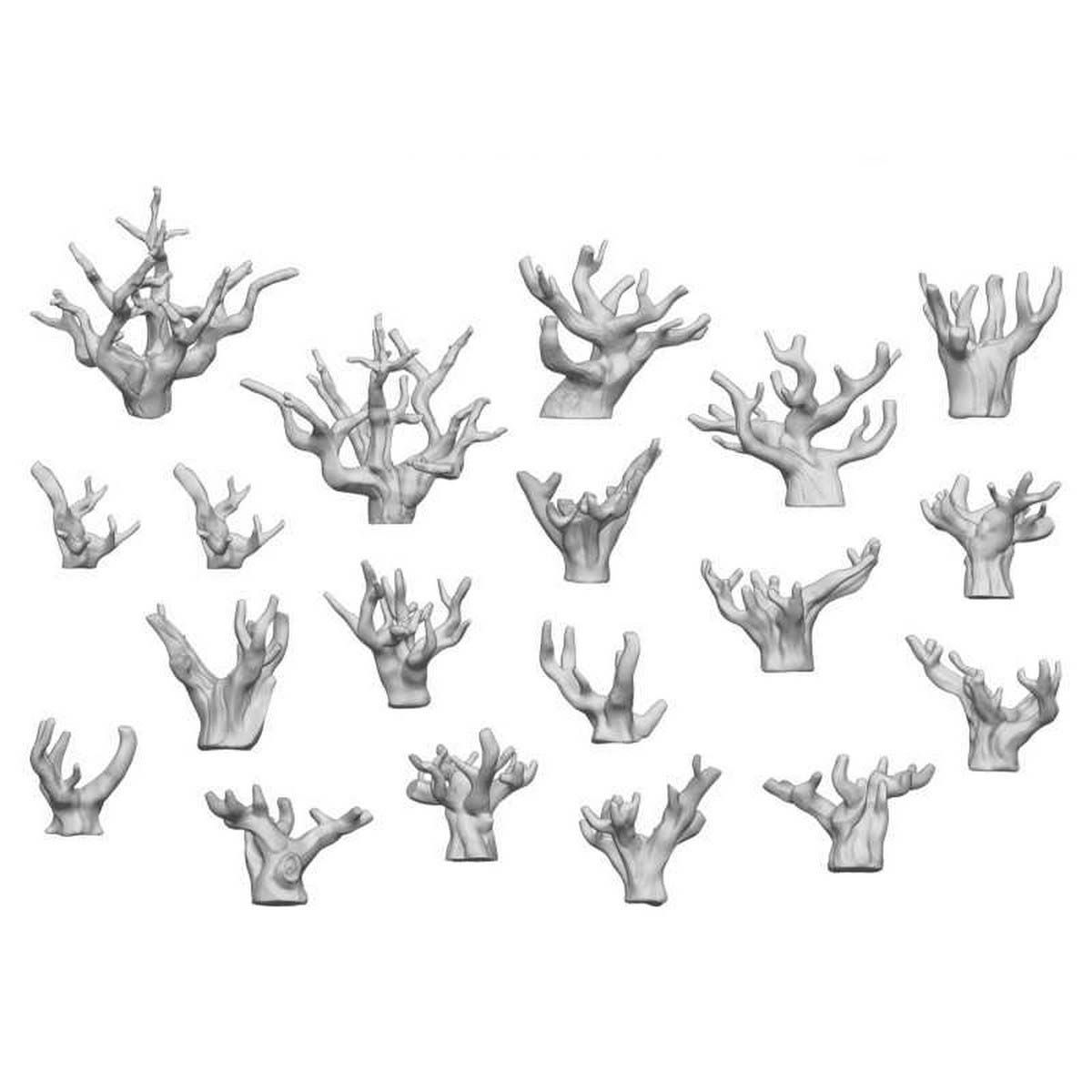 3D Printed Set - Dry Bushes
