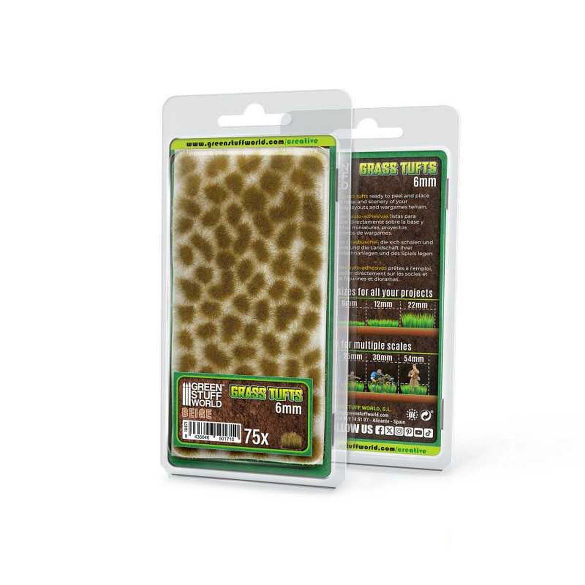 Static Grass Tufts 6mm - Beige