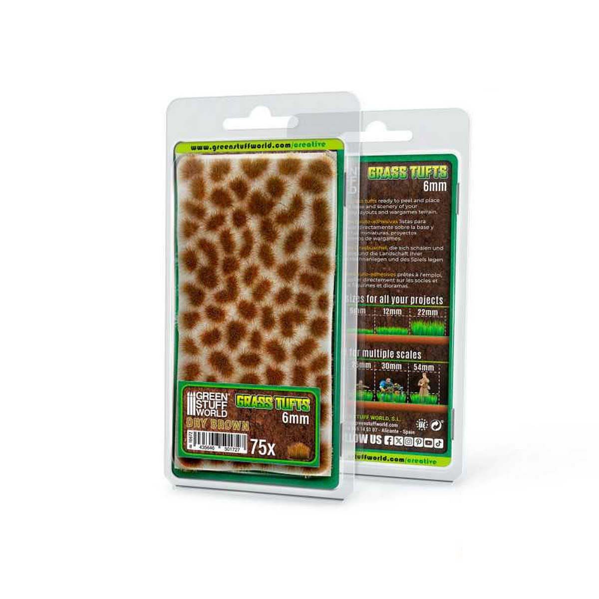 Static Grass Tufts 6mm - Dry Brown