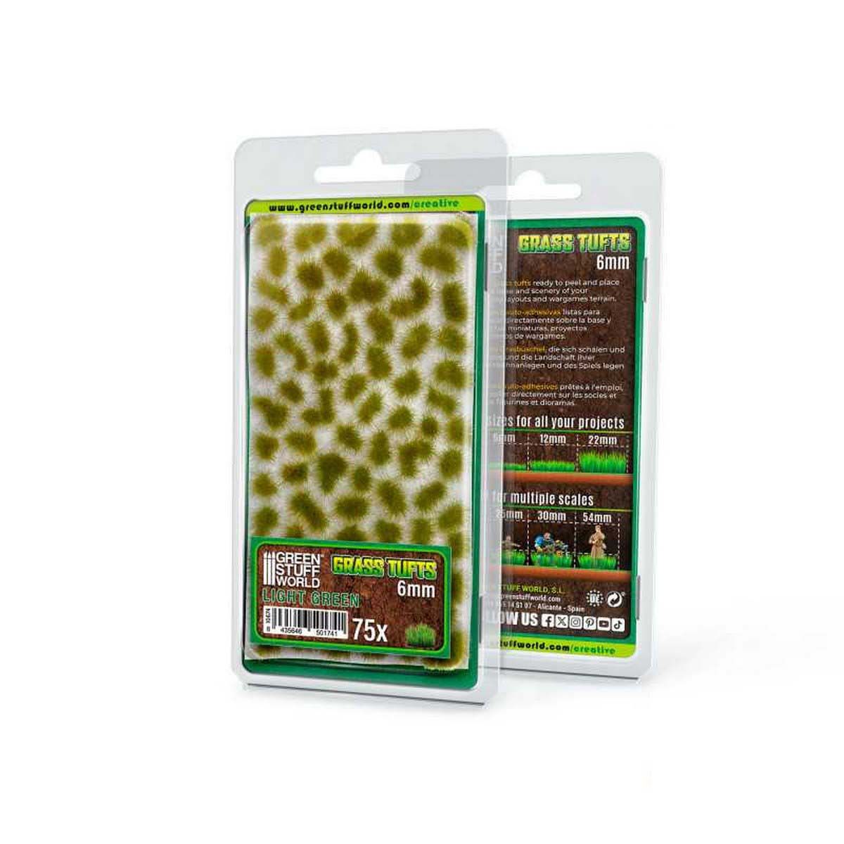 Static Grass Tufts 6mm - Light Green