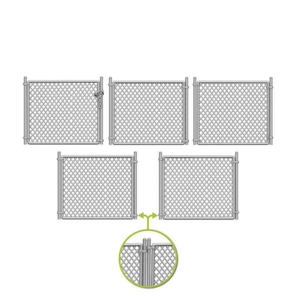 3D Printed Set - Chain Link Fences 50mm
