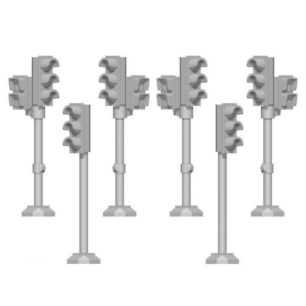 3D Printed Set - Traffic Lights 70mm