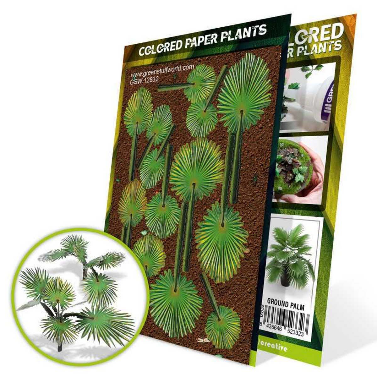 Colored Paper Plants - Ground Palm