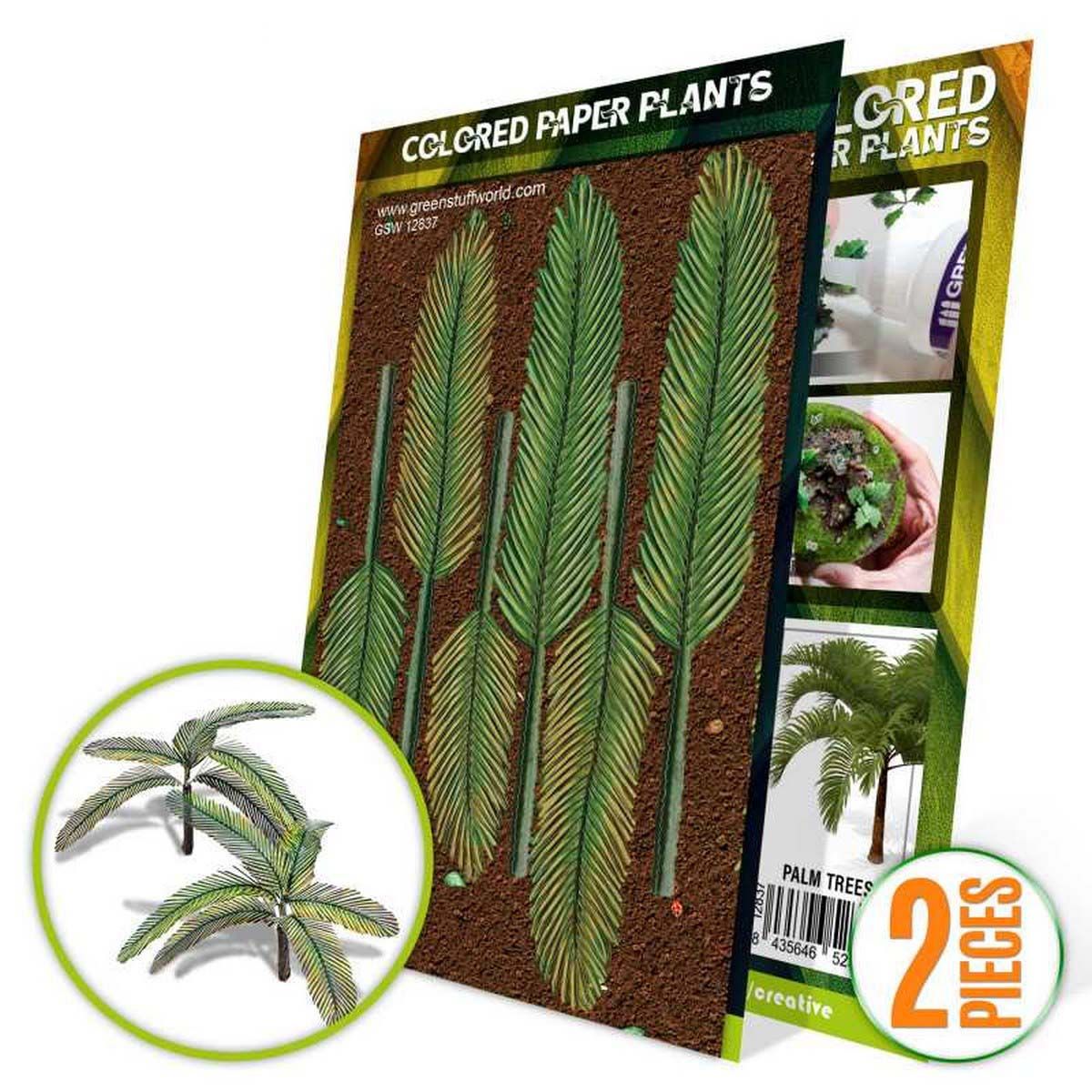 Colored Paper Plants - Palm