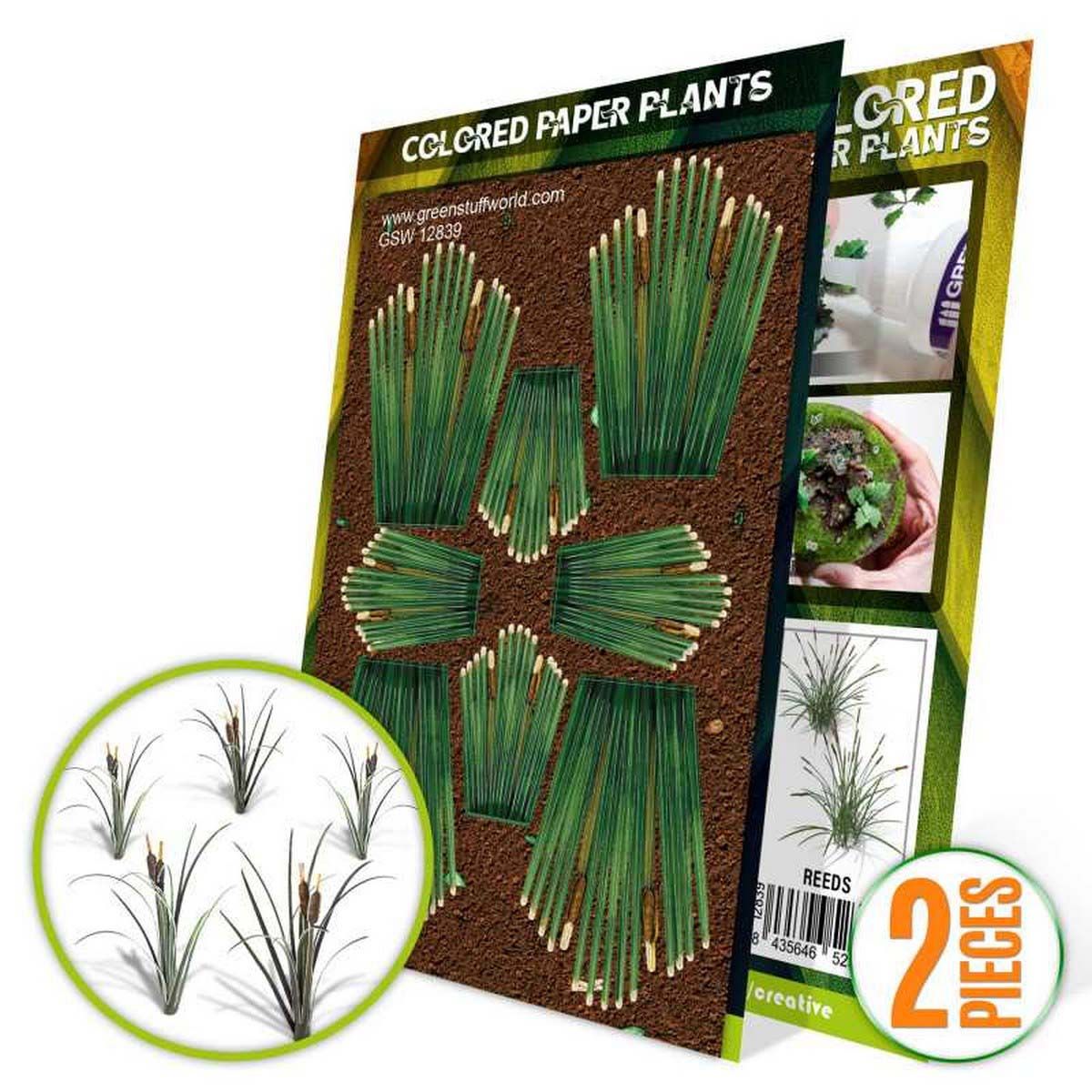 Colored Paper Plants - Reeds